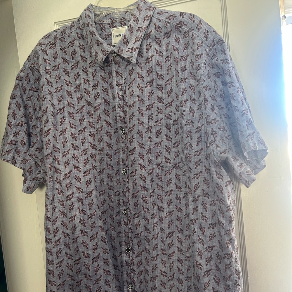 Men’s Rowm short sleeve shirt 100% cotton